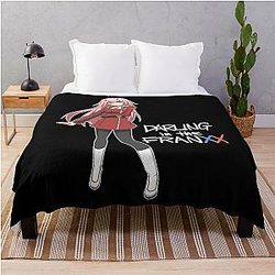 Zero Two - Darling in the Franxx Throw Blanket