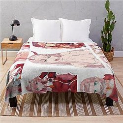 DARLING in the FRANXX Anime Girl Zero Two Throw Blanket