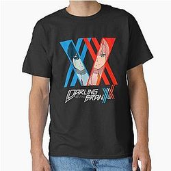 SACCOMAN Darling In The Franxx Zero Two Hiro For Unisex Classic T-Shirt