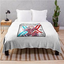 Darling in the Franxx 002 Throw Blanket