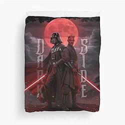 Darth Vader vs Darth Maul Dark Side Duvet Cover