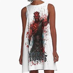Darth Maul Fearless A-Line Dress