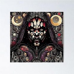 Darth Maul Ritualist Symbolic Dark Warrior Poster