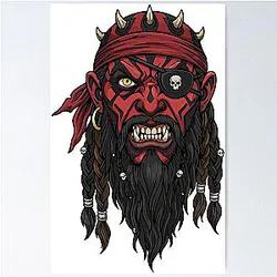 Darth Maul Pirate Poster