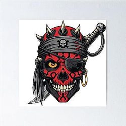 Pirate Darth Maul Poster