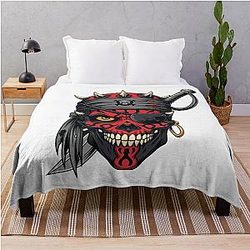 Pirate Darth Maul Throw Blanket