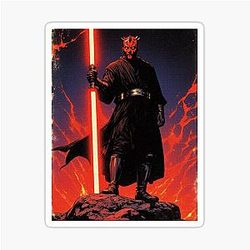 Darth Maul Vintage Comic Poster