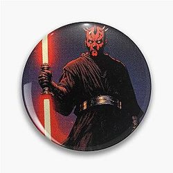 Darth Maul Vintage Comic Poster Pin