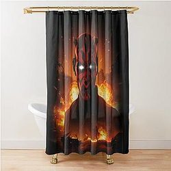 Darth Maul in Battle Shower Curtain