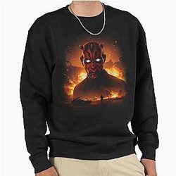 Darth Maul In Battle Pullover Sweatshirt