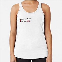 Darth Maul - Formerly Darth, Now Just Maul Racerback Tank Top 

( Removed the duplicate word "Darth" and the extra space) 
Darth Maul-Formerly, Now Just Maul Racerback Tank Top