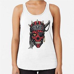 Pirate Darth Maul Racer Tank Top