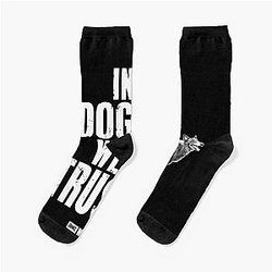 Daryl Dixon In Dog We Trust Socks