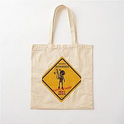 Daryl Dixon Danger Zombies Cotton Tote Bag