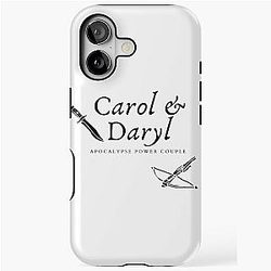 Daryl Dixon and Carol Walking Dead Apocalypse Power Couple iPhone Case