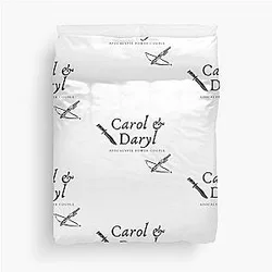 Daryl Dixon and Carol Walking Dead Apocalypse Power Couple Duvet Cover 
  becomes 
Daryl Dixon and Carol Walking Dead Apocalypse Cover