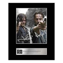 Norman Reedus, Daryl Dixon and Andrew Lincoln, Rick Grimes Signed Mounted Photo Display Walking Dead