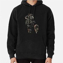 Daryl Dixon and Dog Pullover Hoodie
