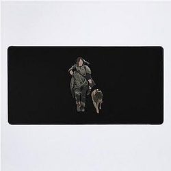 Daryl Dixon and Dog   	 Desk Mat