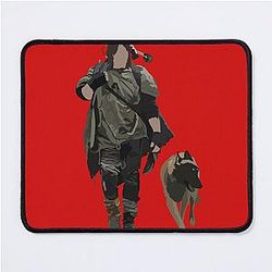 Daryl Dixon and Dog  Mouse Pad