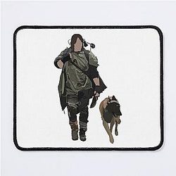 Daryl Dixon and Dog Mouse Pad