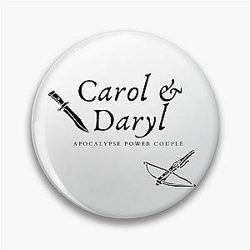 Daryl Dixon and Carol The Walking Dead Apocalypse Power Couple Pin