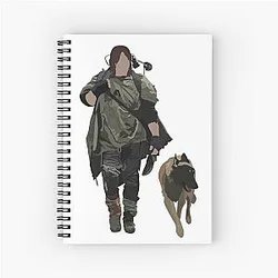 Daryl Dixon and Dog Notebook