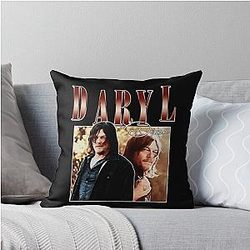 Daryl Dixon Vintage Throw Pillow