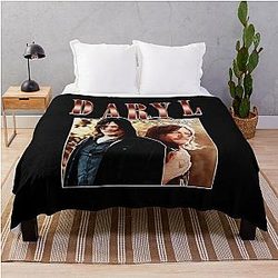 Daryl Dixon Vintage Bootleg Throw Blanket