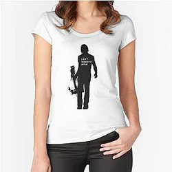 Daryl Dixon - Ain't Nobody's Bitch Fitted Scoop T-Shirt