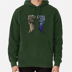 Daryl Dixon Wings Season 10 Pullover Hoodie