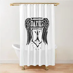 Daryl Dixon Motorcycles TWD Shower Curtain