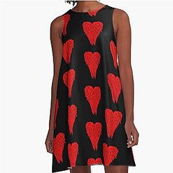 Daryl Dixon Heart A-Line Dress