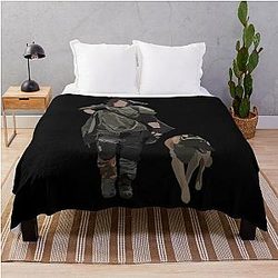 Daryl Dixon and His Dog Throw Blanket