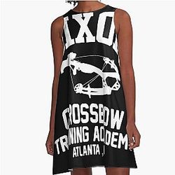 Daryl Dixon Crossbow Academy Essential 		 A-Line Dress