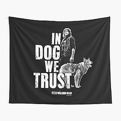 Daryl Dixon In Dog Trust Tapestry