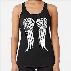 Daryl Dixon Wings Zombie Racerback Tank Top