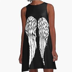 Daryl Dixon Wings A-Line Dress