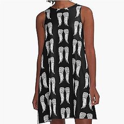 Daryl Dixon Wings - Zombie A-Line Dress