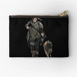 Daryl Dixon and Dog Zipper Pouch
