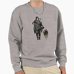Daryl Dixon and Dog Pullover Sweater