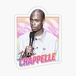 Dave Chappelle - 80s Design Background Sticker