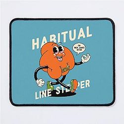 Habitual Line Stepper - Cold Blooded Blackness Original Art Fist of Rick James Bitch Wearing Unity Ring Mouse Pad