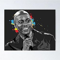 Dave Chappelle On the Mic Poster