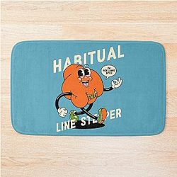 Habitual Line Stealer - Dave Chappelle Show Quote - Cold Blooded - Blackness - Fist of Rick James Bitch Wearing Unity Ring Bath Mat
