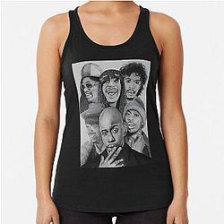 Dave Chappelle Many Face Edition Racerback Tank Top
