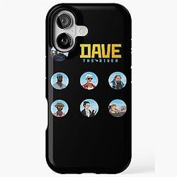 Dave the Diver Character Mega Pack Sticker Set Classic iPhone Tough Case