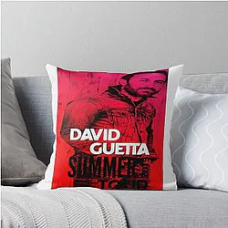 DAVID GUETTA LETS THE BEST MUSIC Throw Pillow