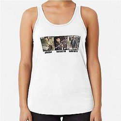 Name a more iconic trio Afrojack and David Guetta Bassnectar Racerback Tank Top