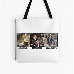 Name a More Iconic Trio Afrojack David Guetta Bassnectar All Over Print Tote Bag